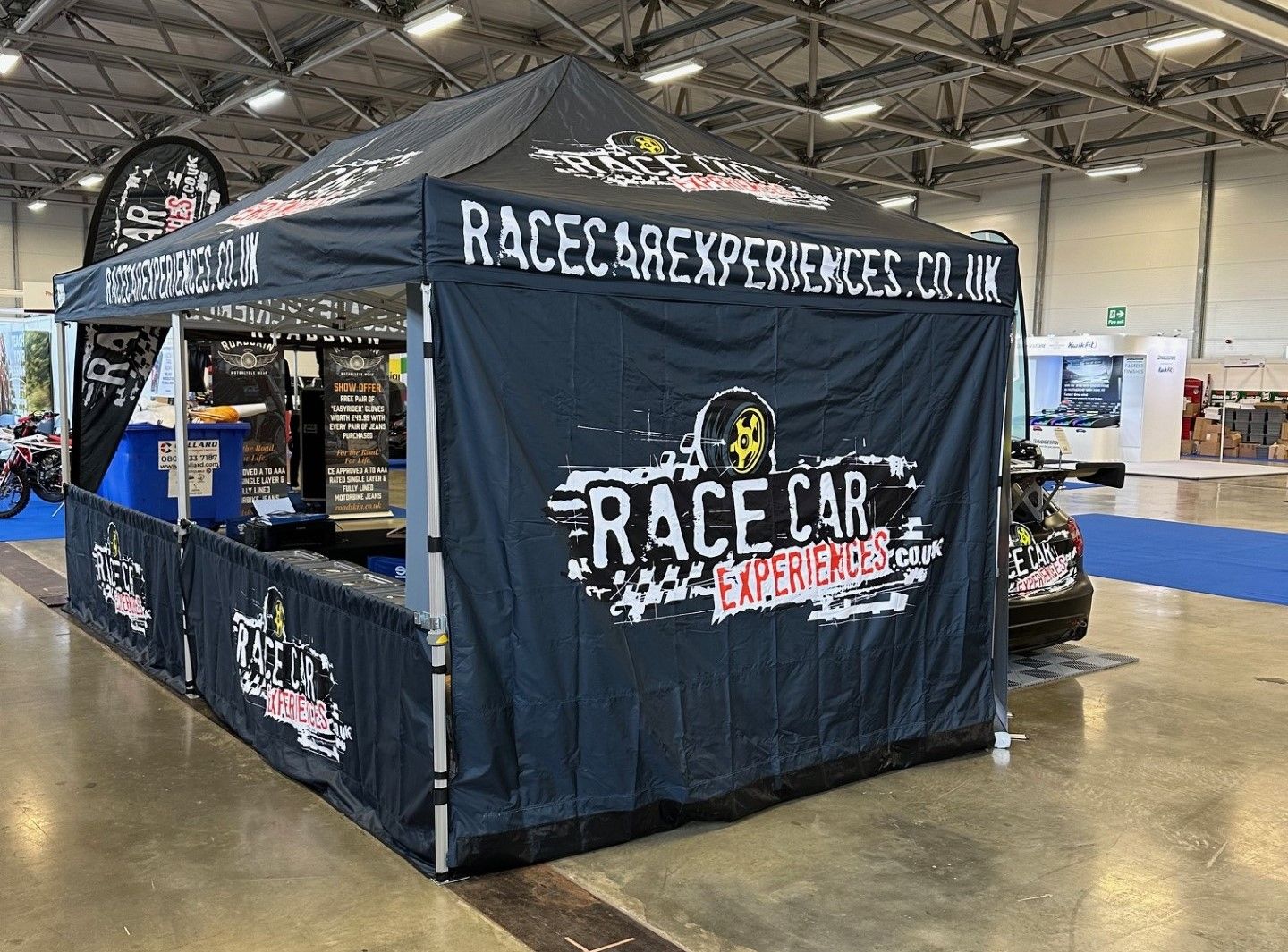 Custom printed commercial gazebo used for business branding