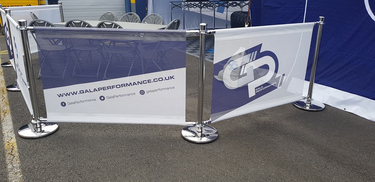 branded cafe barriers