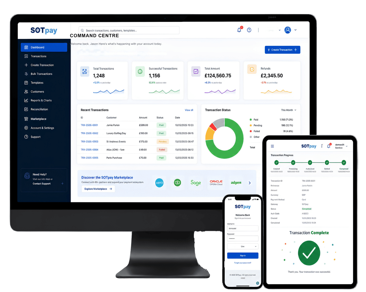 SOTpay dashboard