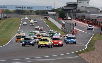 Race car at Croft Circuit, North Yorkshire