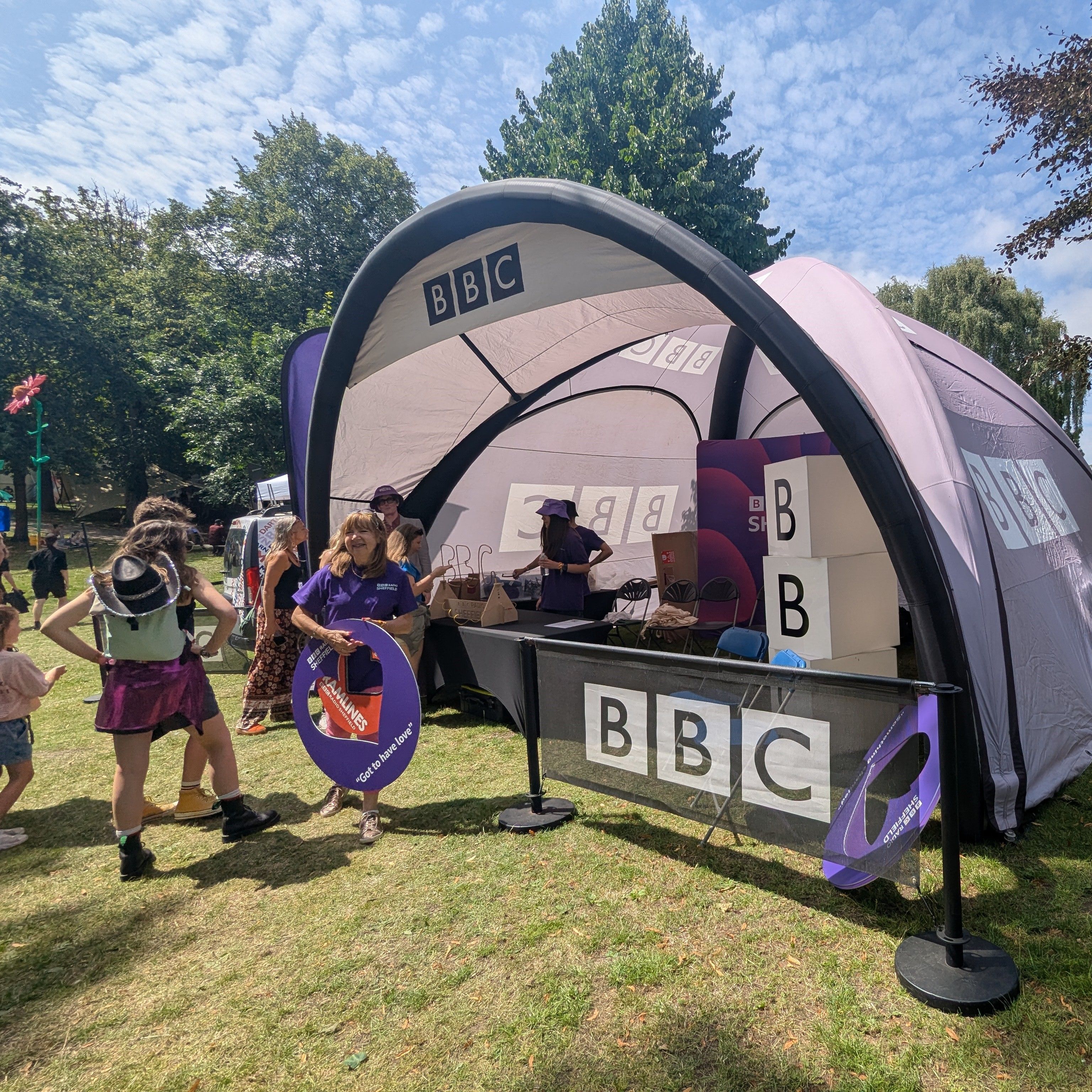 inflatable dome at festival