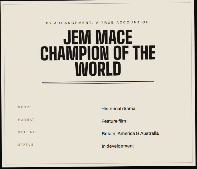 MACE, a feature film in development