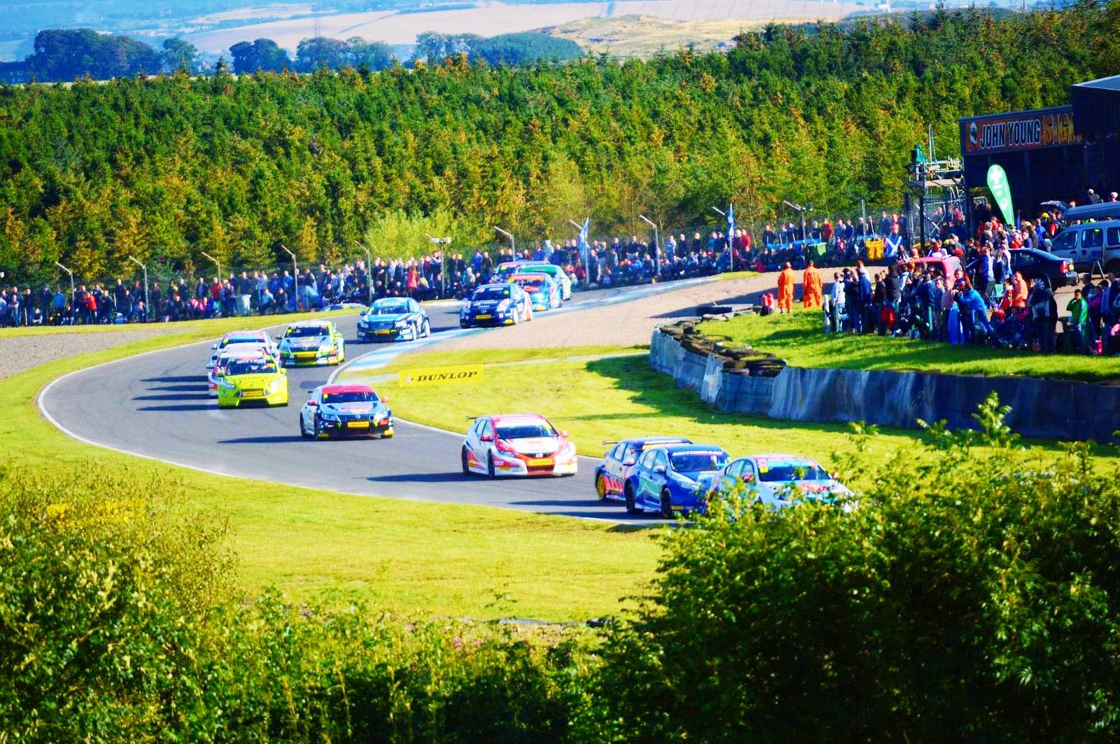 British Touring Cars racing at Knockhill