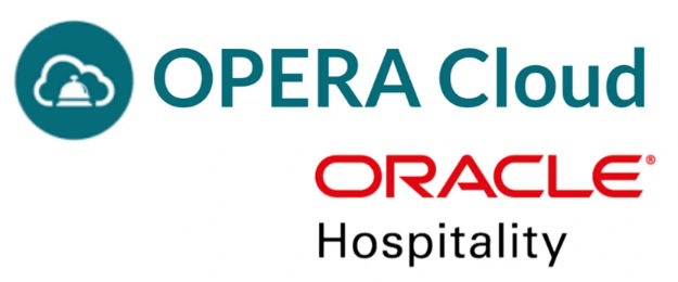 Oracle Hospitality OPERA Cloud logo, the hotel PMS SOTpay integrates with for guest payments