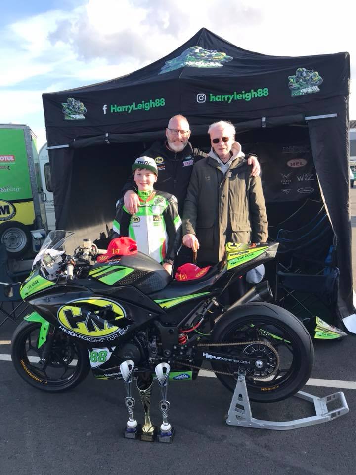 3m x 4.5m pop up race awning set up for a motorbike