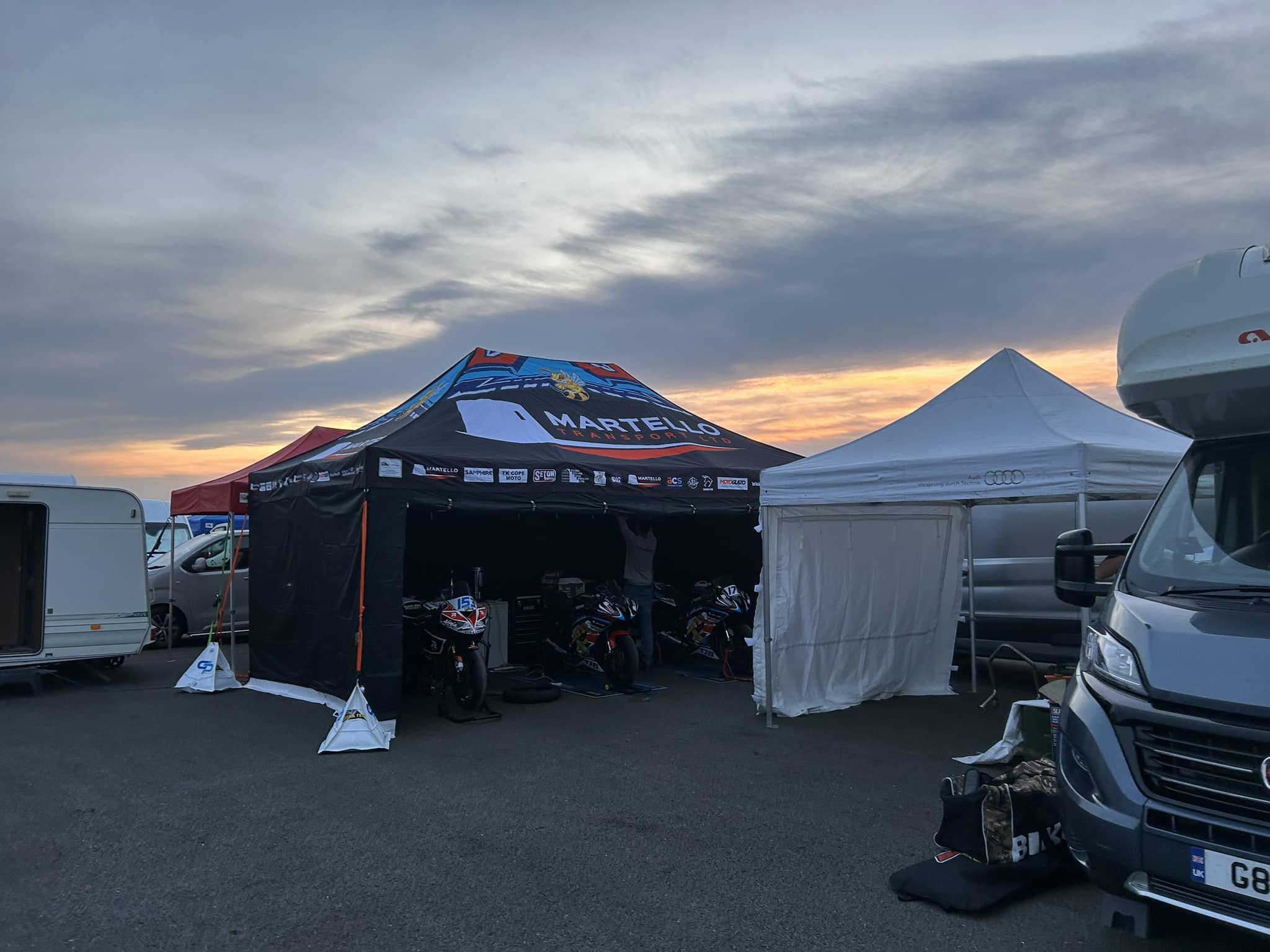 branded paddock pop-up tent