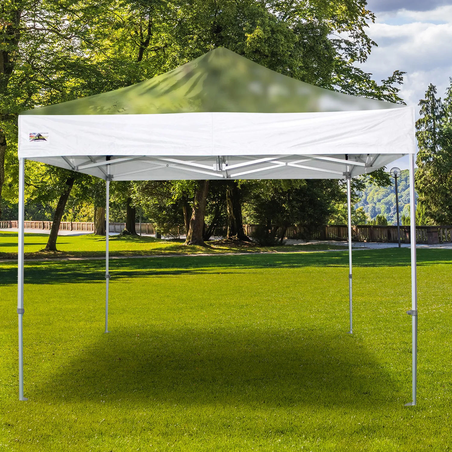 Gazebo with clear roof