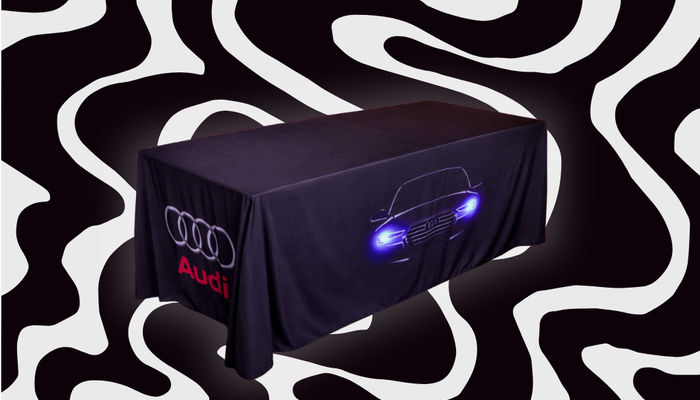 Designing a Printed Table Cover for Your Brand image